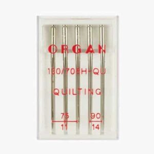 Иглы Organ для квилтинга №75(3), 90(2), 5шт.