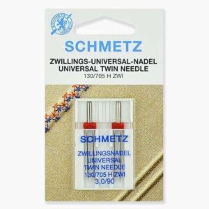 Иглы Schmetz двойные стандартные 130/705H ZWI № 90/3, 2 шт