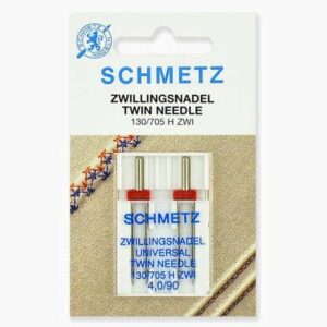 Иглы Schmetz двойные стандартные 130/705H ZWI № 90/4.0, 2 шт