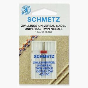 Иглы Schmetz двойные стандартные 130/705H ZWI № 100/4, 1 шт