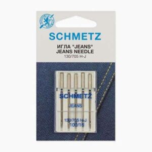 Иглы Schmetz для джинсы 130/705H-J № 100, 5 шт